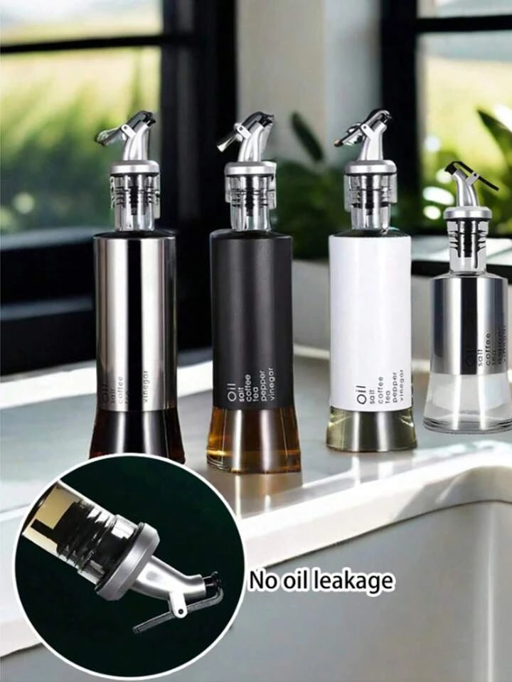 Stainless Steel Oil Bottle with Safety Lock/ Oil Vinegar Bottle for Kitchen