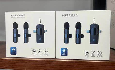 K15 Dual Wireless Microphone 3 5 Mm Type C And Lightning/ K15 MICROPHONE 3 in 1 Single & Dual Wireless Microphone 3.5mm, Type C & Lightning Wireless Microphone Mic Universal for DSLR, Amplifier, Laptop, Vlogging & Making Videos With Noise Cancellation